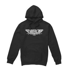 Top Gun Mens Maverick Logo Hoodie / Black